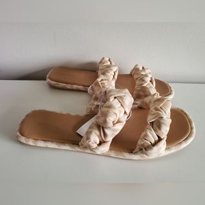 Women's Almond Meg Knotted Sandals Size 9.5